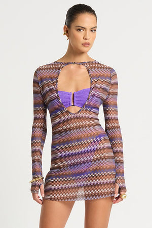 Bond-eye Gisele 2.0 Mini Dress - Geo Mesh