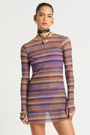 Bond-eye Gisele 2.0 Mini Dress - Geo Mesh