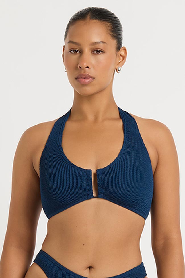 Bond-Eye Bailey Crop - Marine Recycled Crinkle