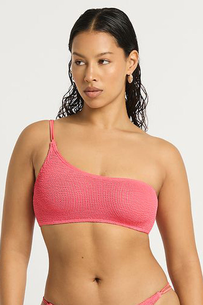 Bond-Eye Lotus Crop - Coral Recycled