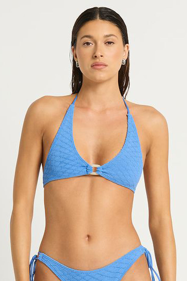 Bond-Eye Ring Astrid Crop - French Blue