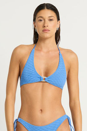 Bond-Eye Ring Astrid Crop - French Blue