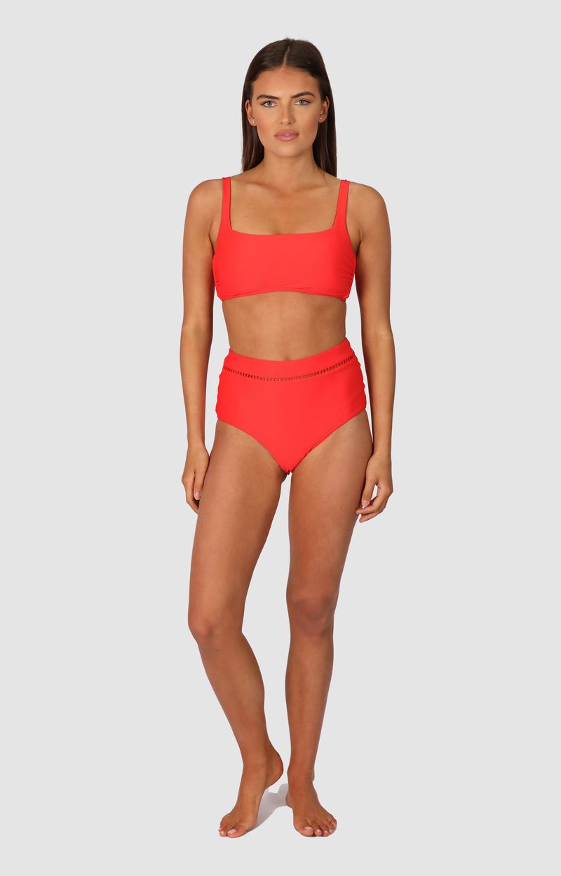 Baku Ladder Lace High Waist Pant - Rococco