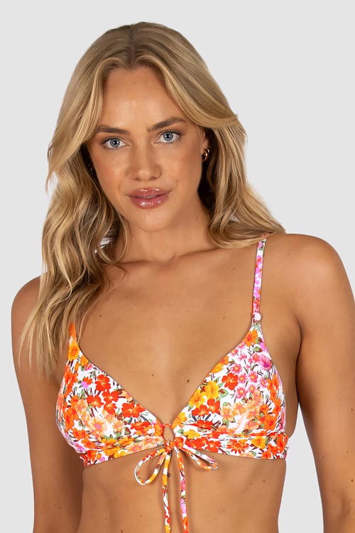 Baku Fixed Tri Bra - Biarritz