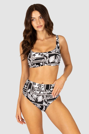 Baku C-DD Square Neck Top - Cruz Del Mar