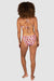Baku Longline Tri Bra - Flamenco