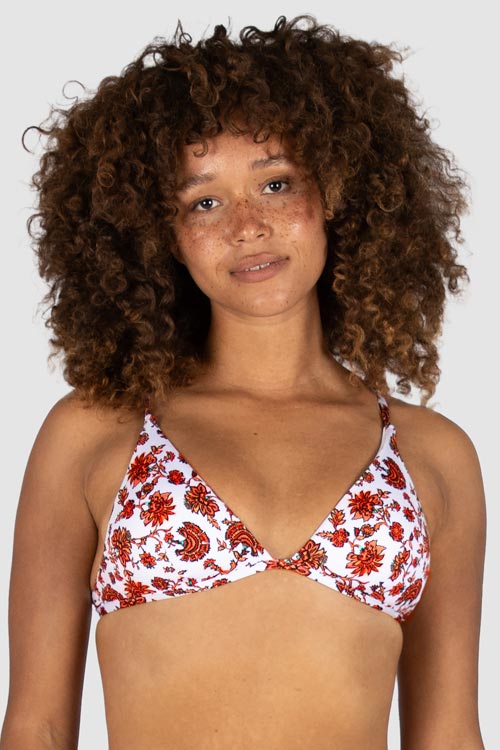 Baku Longline Tri Bra - Flamenco