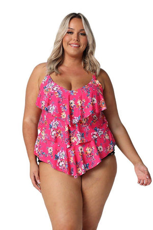 Capriosca 3 Tier Tankini Top - Castaway