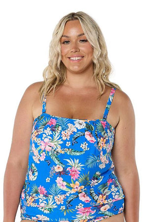 Capriosca Flouncy Tankini Top - Florida