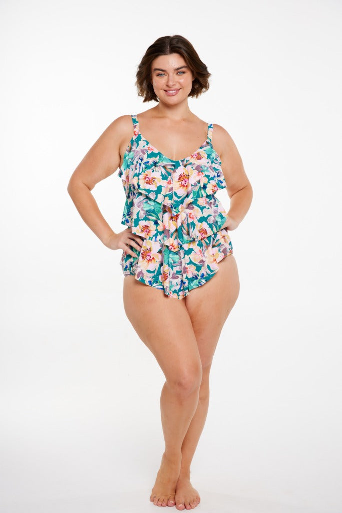 Capriosca 3 Tier Tankini Top - Maui