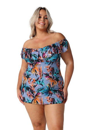 Capriosca Frill Swimdress - Mauritius