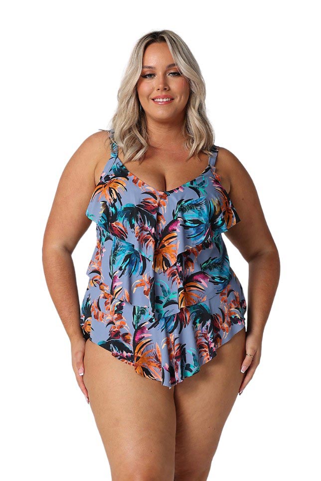 Capriosca 3 Tier Tankini Top - Mauritius