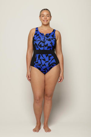 Capriosca Sleeveless Zip Up One Piece - Regatta