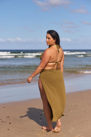 Capriosca Maxi Split Skirt - Zanzibar