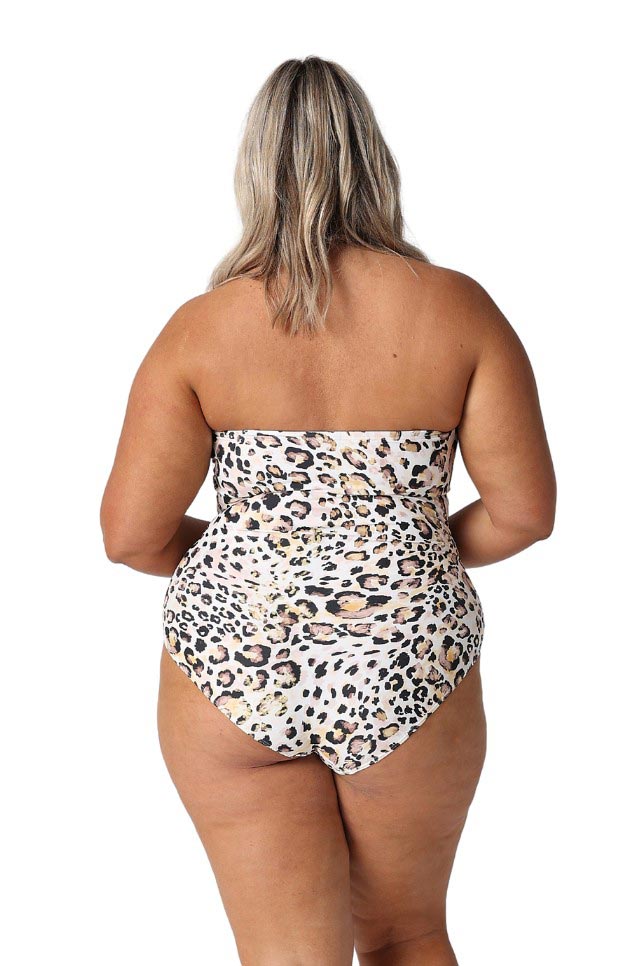 Capriosca Bandeau One Piece - Snow Leopard