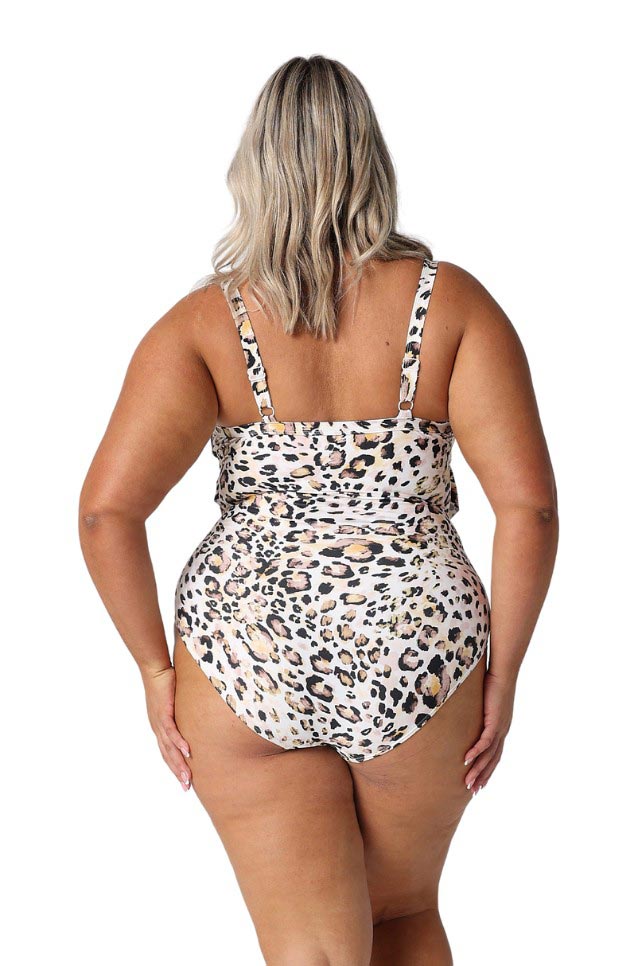 Capriosca 3 Tier One Piece - Snow Leopard