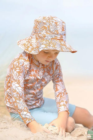 Toshi Swim Kids Rashie L/S Half Zip Classic - Daintree