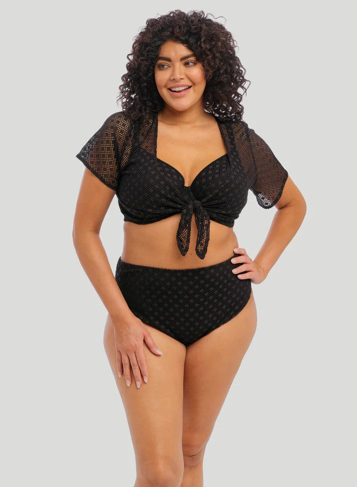 Elomi Mid Rise Bikini Brief - Bazaruto Black