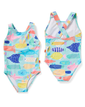 Halcyon Nights Elastic Strap Bather - Rainbow Reef