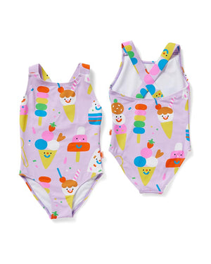 Halcyon Nights Elastic Strap Bather - Sundae Fun Day