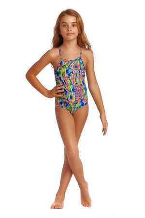 Funkita Toddler Girls Printed One Piece - Spin The Bottle