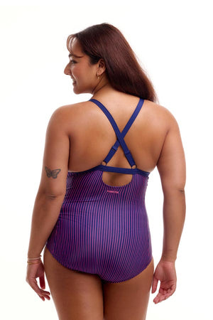 Funkita Ladies Brace Me Back One Piece - Peach Tea