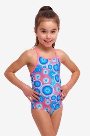 Funkita Toddler Girls Printed One Piece - Bundjalung Blue