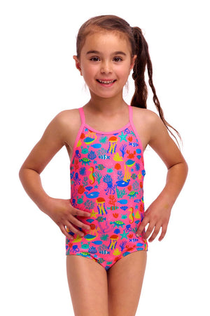 Funkita Toddler Girls Printed One Piece - Fishilicious