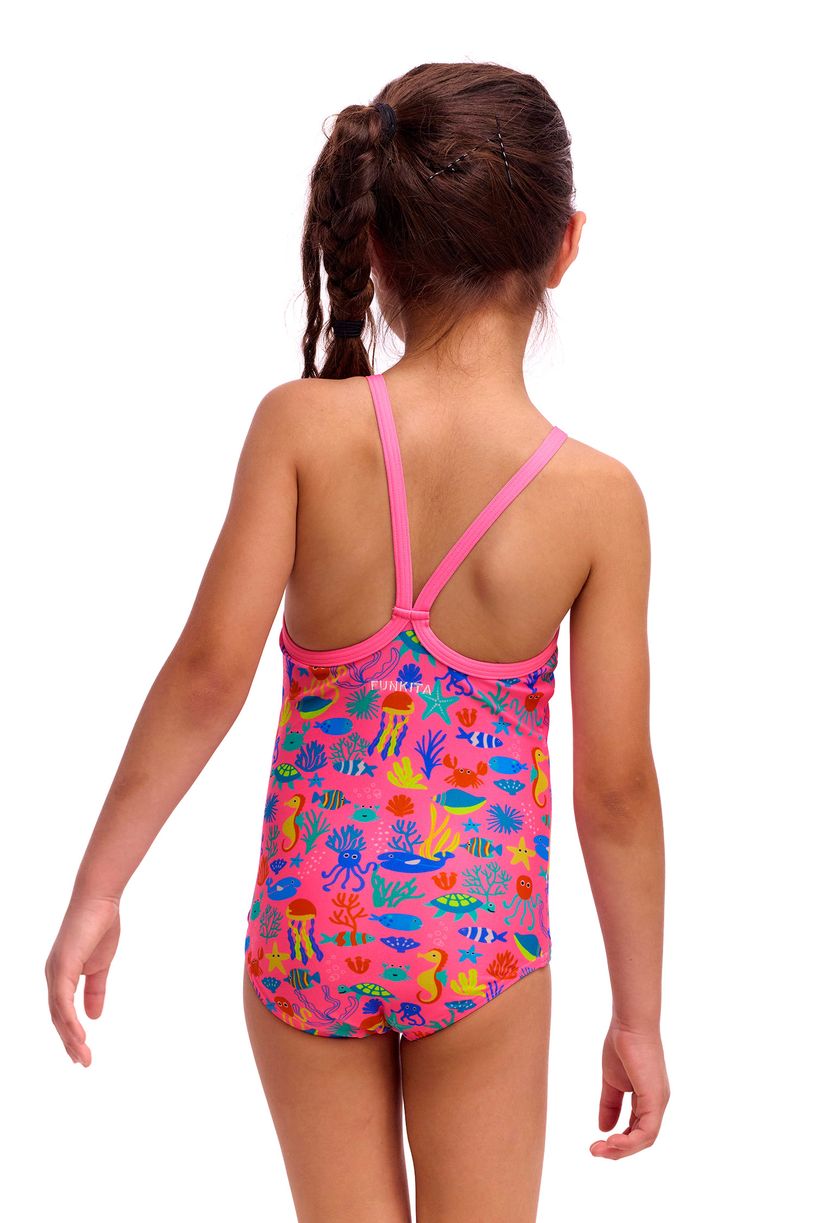 Funkita Toddler Girls Printed One Piece - Fishilicious