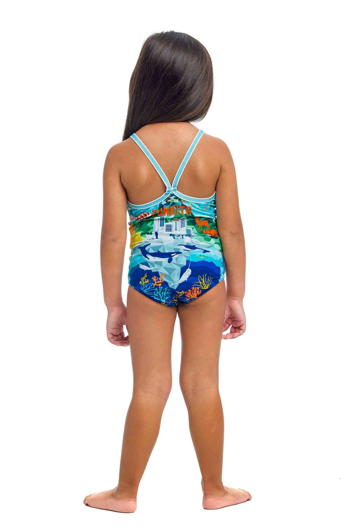 Funkita Printed Toddler Girls One Piece - Wildermess