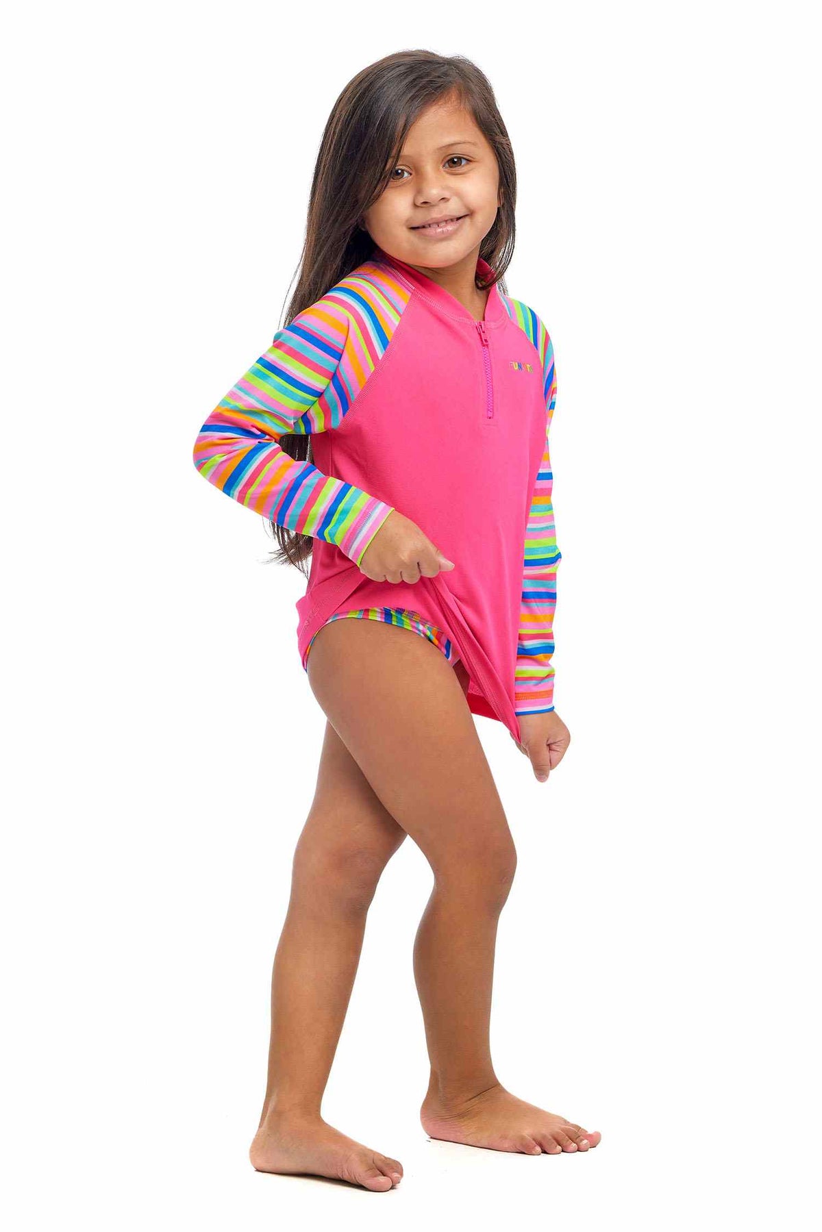 Funkita Toddler Girls Zippy Rash Vest - Join The Line