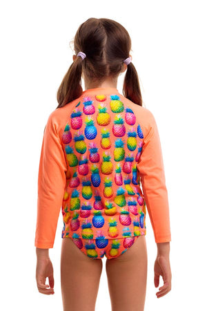 Funkita Toddler Girls Zippy Rash Vest - Pinky Piney