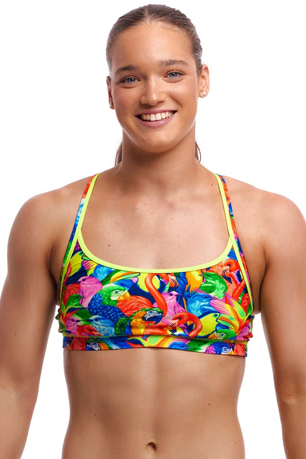 Funkita Ladies Sports Top - Bright Birds