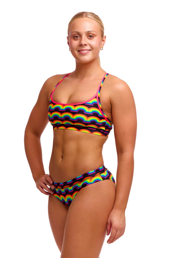 Funkita Ladies Sports Brief - Rainbowie