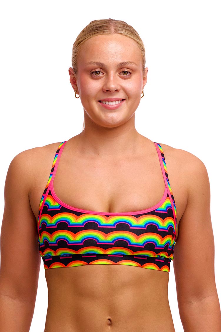 Funkita Ladies Sports Top - Rainbowie