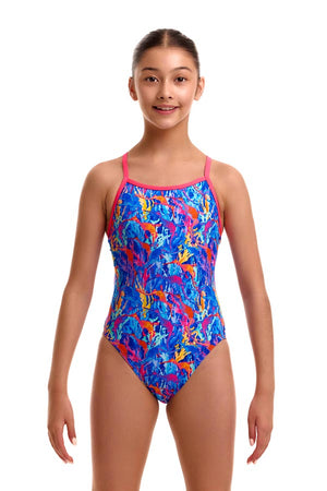 Funkita Girls Single Strap One Piece - Dragons Den