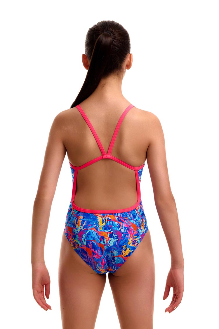 Funkita Girls Single Strap One Piece - Dragons Den