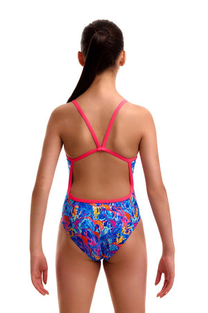 Funkita Girls Single Strap One Piece - Dragons Den