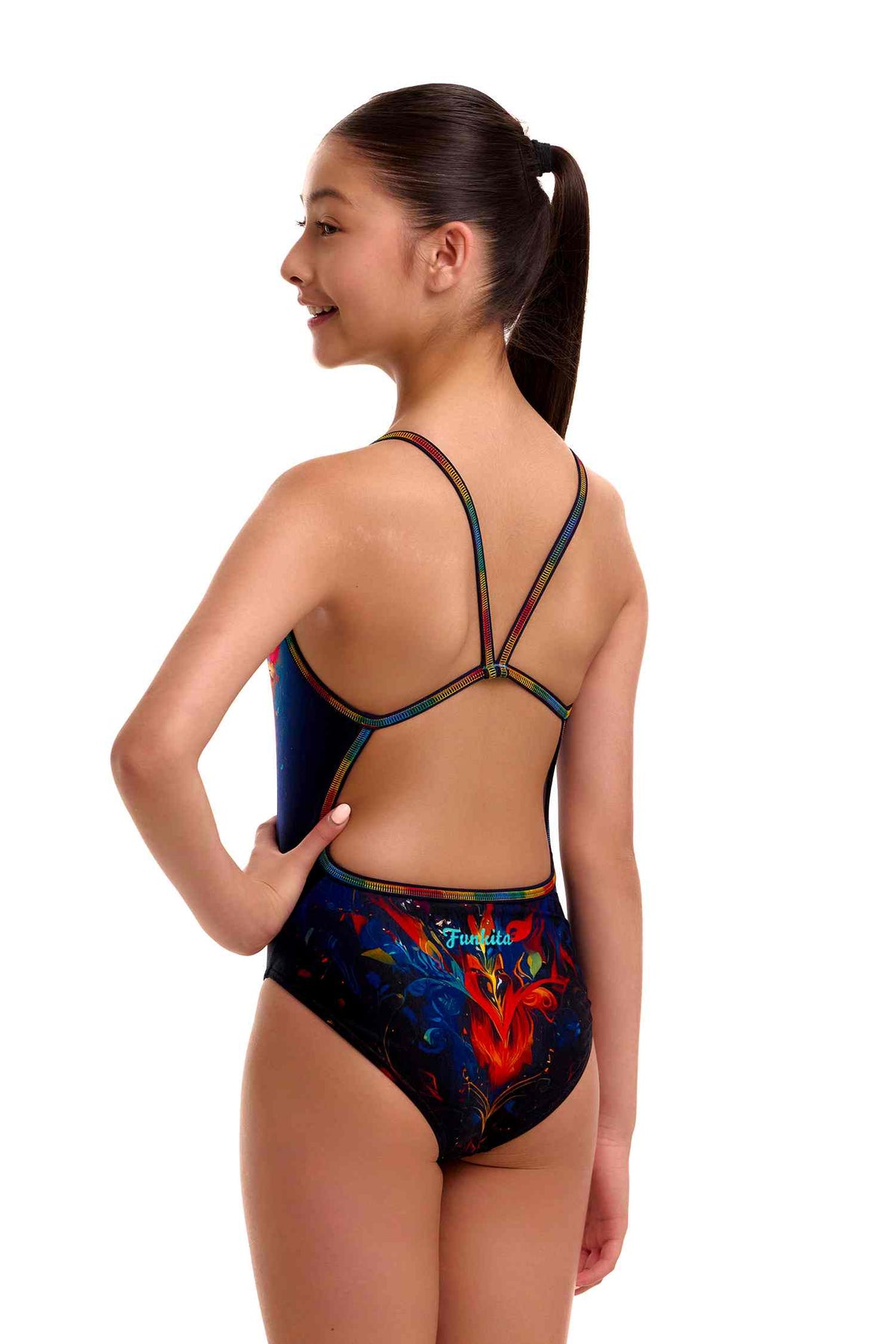 Funkita Girls Single Strap One Piece - Meow Baby