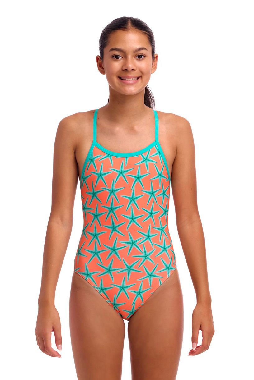 Funkita Girls Single Strap One Piece - Stars Below
