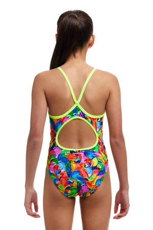 Funkita Girls Diamond Back One Piece - Bright Birds