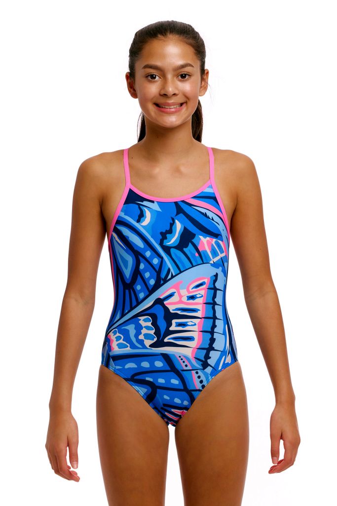 Funkita Girls Diamond Back One Piece Soaring Hi