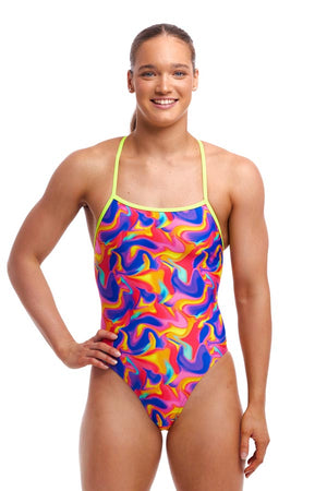 Funkita Ladies Strapped In One Piece - Summer Swirl