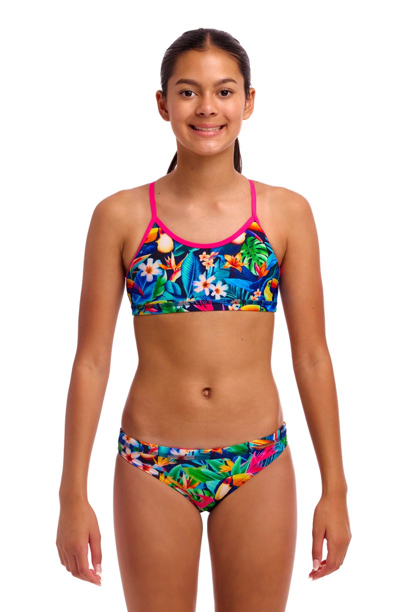 Funkita Girls Racerback Two Piece - Birdie Wordie