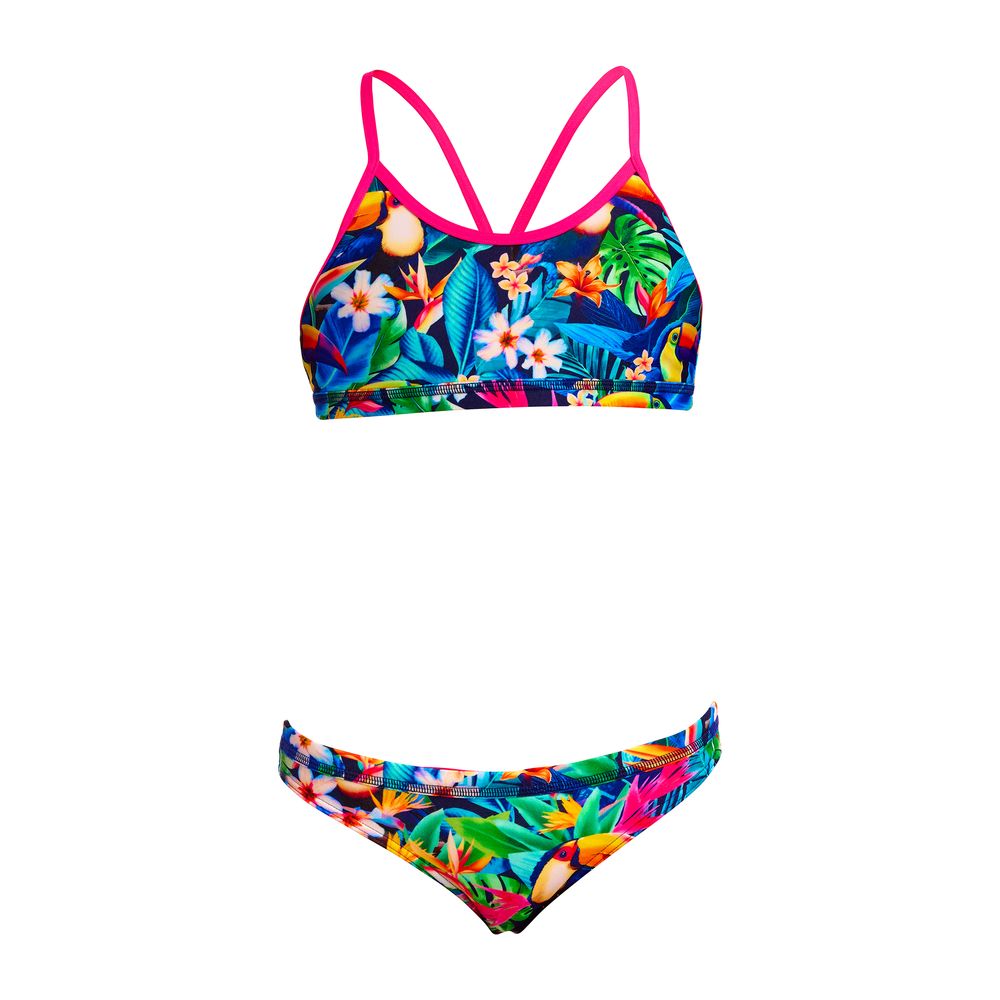 Funkita Girls Racerback Two Piece - Birdie Wordie
