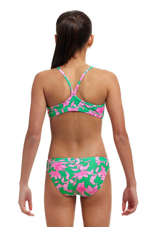 Funkita Girls Racerback Two Piece - Blossom Fly