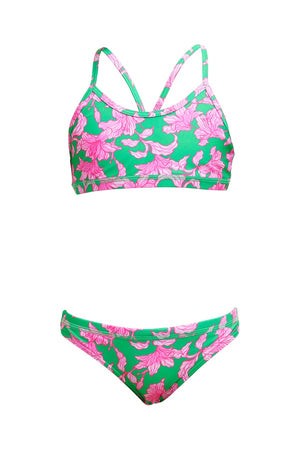 Funkita Girls Racerback Two Piece - Blossom Fly