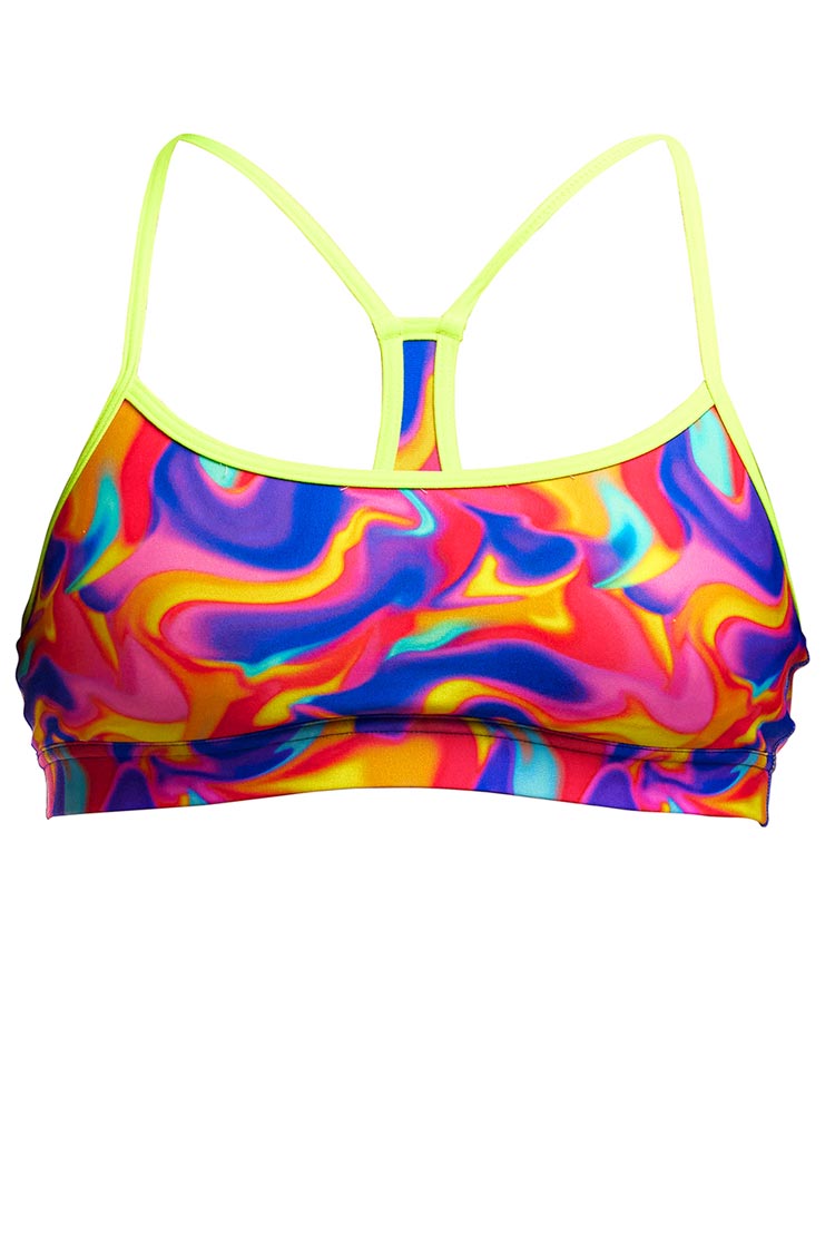 Funkita Ladies Swim Crop Top - Summer Swirl
