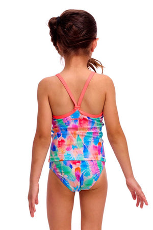 Funkita Toddler Girls Swim Steady Tankini & Brief - Tickle Pink
