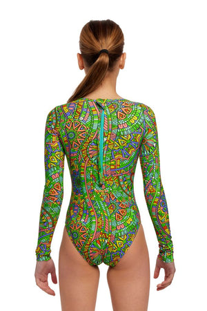 Funkita Girls Long Shot One Piece - Minty Mixer